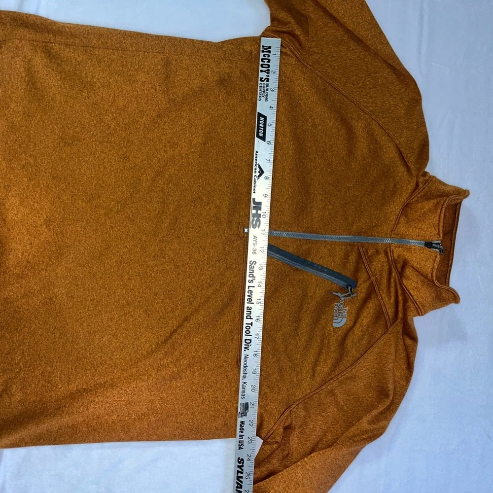 The North‎ Face Men's Rust Zip-Up Sweater